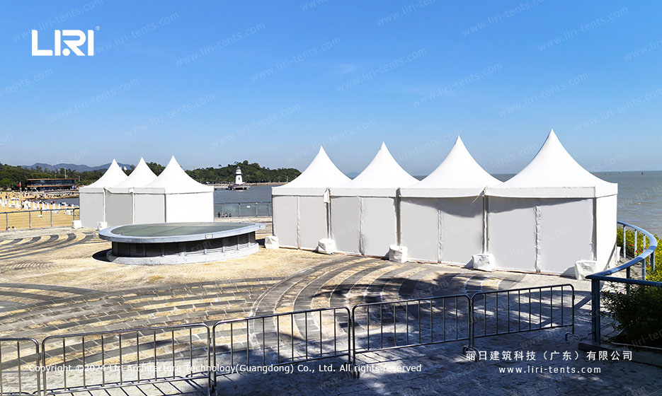 White pagoda marquee